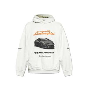 발렌시아가 후드 티셔츠 767877TSVT9 9012 DIRTYWHITE