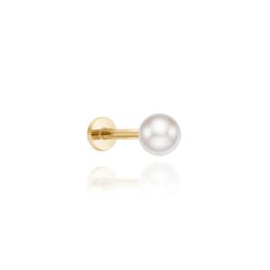 미니골드 14k 화이트펄3.0mm트라거스피어싱 ENOM4232
