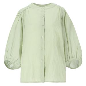 [에이비에프지]라운드넥 솔리드 7부 블라우스 APZ3HB70H