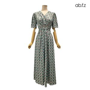 [에이비에프지]저지 원단 랩스타일 롱 원피스 APZ3HO36H