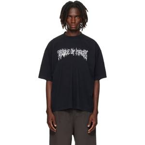 베트멍 티셔츠 블랙 크레이들 오브 필스 로고 레귤러 티셔츠 252669M213007