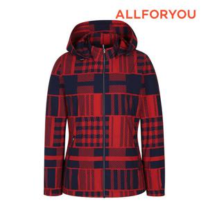 [올포유] 23FW 여성 체크 후드 점퍼 AWJUM7398-500