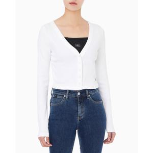 [캘빈클라인 진]여성 CK 롱슬리브 우븐라벨 여름 가디건 47C204G (47C204G-YAA)