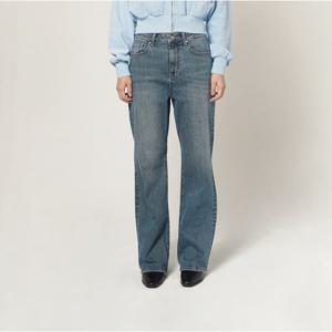 [플랙진]여성 하이라이즈 라시다 M12 딥 블루 부츠컷 데님 팬츠 (PJTH5LCM125)