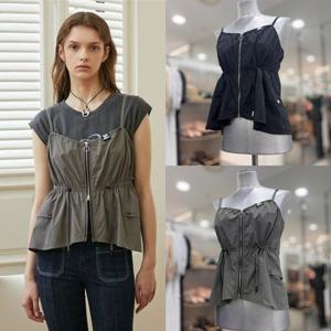 [에고이스트]라벨포인트스트링오픈형베스트 EQ3WV760HJ_DG