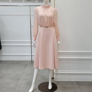 [미니멈]레이스배색 하이넥 원피스 (MXCAWO7420 LP7)_IC