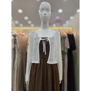 [플라스틱아일랜드]레이스 리본 크로쉐 가디건PR7XB3G4_DJ