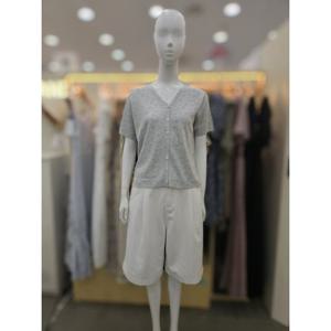 [플라스틱아일랜드]플라워패턴 반팔 가디건 PR7XB3G5_DJ