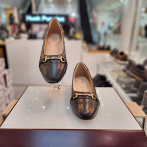 [허시파피]여성 발 편한 3cm 굽 장식 몰드창 정장구두 3fr403-A