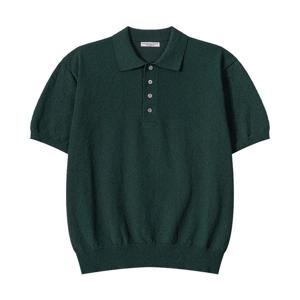 [리빌모아]남자 소프트 버튼 카라넥 반팔 니트티 AS-KNH-Q025-딥