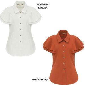 [미니멈]MD 카라넥 프릴캡 슬리브 블라우스 MD MYBAWB3270 M_CJ