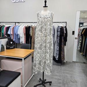 [ab.f.z]AFZ3HO33/민소매 프린트 박시한 롱 원피스_IC