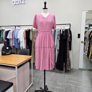 [ab.f.z]AFZ3NO35/브이넥 양쪽 허리 스트링 시원한 원피스_IC