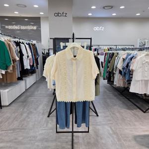 [ab.f.z]AFZ3NB38/넥 카라 자수 포인트 멋스런 블라우스_IC