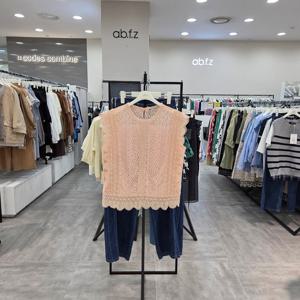 [ab.f.z]AFZ3HB38/여름 펀칭 자수 여성스런 블라우스_IC