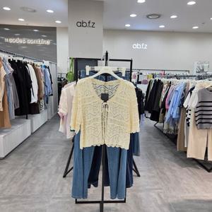 [ab.f.z]AFZ3NY33/여름 바캉스 자수 망사 숏 가디건_IC