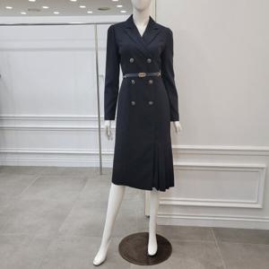 [미니멈]카라넥 더블버튼 언발 원피스(MXCAWO8170 BK7)_IC