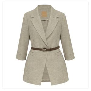 [미니멈]벨티드 칠부 린넨자켓 MZCGWJ7970I