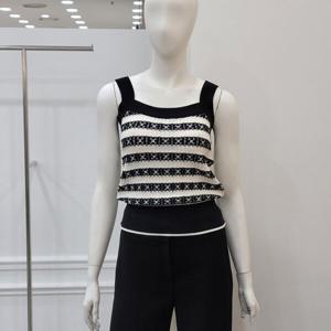 [미니멈]민소매 니트(MXCAKU7250 BK7)_IC