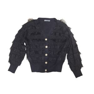 [르니앤맥코이(여성)]프릴 브이넥 니트 가디건(MM10CD700FJY)