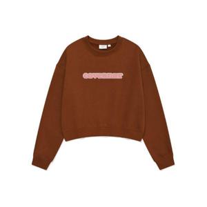 커버낫긴팔티 CQK CO2403CR70-BR 우먼 쿠퍼 로고 맨투맨 Brown