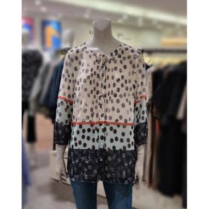 [트리아나]MARIO여름라운드쉬폰 땡땡이 블라우스 AI2BA17