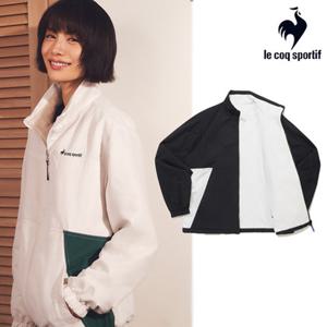 [르꼬끄] 남녀공용 유니 듀스 리버시블 루즈핏 자켓 QQ323LJK99_BLK