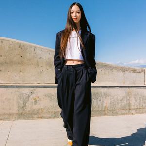 [랩][made by LAP] (SET-하의) 벨티드 와이드 팬츠 AP1WP262