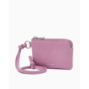 [질스튜어트ACC] JAHO5F542P1 [카드홀더] 핑크 가죽 지퍼 파우치 홀더