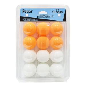 피스 탁구공 2성 12개입 흰색6개입plus주황색6개입 사무용품 문구 오피스디포 사무문구 사무실용품
