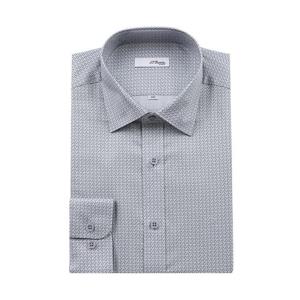 [에스티듀퐁(셔츠)]기하학 긴팔 남방 슬림핏 와이셔츠 (SE5FM21LS252SGY)