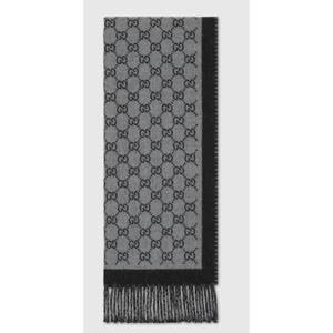구찌 머플러 스카프 8355344G2001360 BLACK GREY DOM