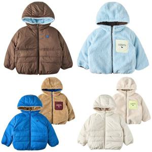 [블루독8키즈 ] 택1 브라운 스톰B.퍼리버덕다운점퍼 양면오리털 패딩파카 아우터 두돌선물 초등 25C7511402