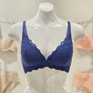 [바바라] 소프트 레이스 노와이어 와이어리스 브라 ABR4450 NAVY