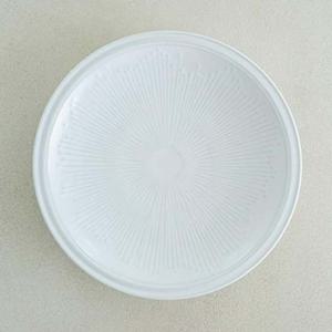 이천도자기 흰여울 빗살 원접시 2호 32cm 식기 그릇 플레이트 대접시 접시 백자접시 한정식접시 도자기접시