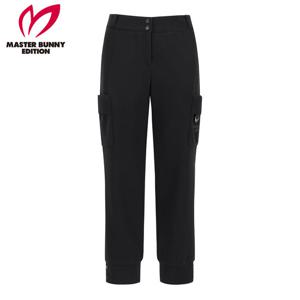 [마스터바니] 여성 플리스 카고 포켓 백 밴딩 조거 팬츠