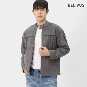 빌리버스 남성 데일리 간절기 스웨이드 빈티지 바이커자켓 루즈핏 아우터 BRAT118