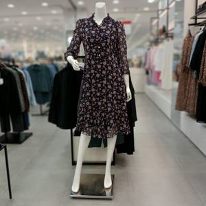 [샤트렌]HCEFOP202 페이줄리프린트 쉬폰 원피스