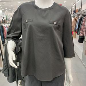 [샤트렌]볼륨  소매  블라우스 HCEFBL209BK_GN