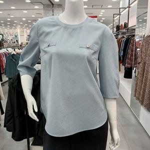 [샤트렌]볼륨 소매 블라우스 HCEFBL209_GN