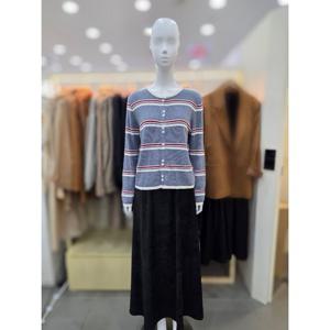 [플라스틱아일랜드]배색 스트라이프 니트 가디건 PR7XC0G2_DJ