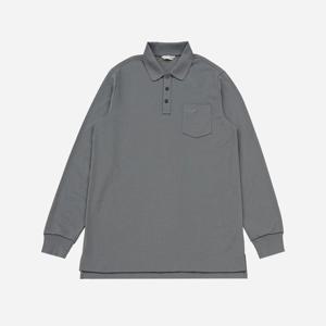 [크로커다일남성]피케 조직 솔리드 베이직 카라티 CDAABTP379198