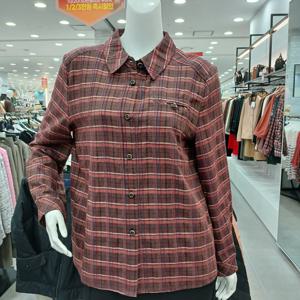 [샤트렌]체크셔츠 블라우스 HCEFBL08_GN