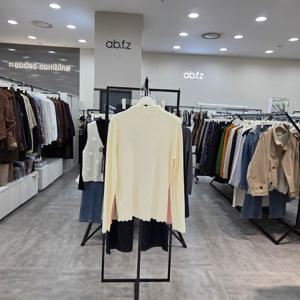 [ab.f.z]ABA1NW32/반짝이 레이어드 슬림 스판 반목 티셔츠_IC