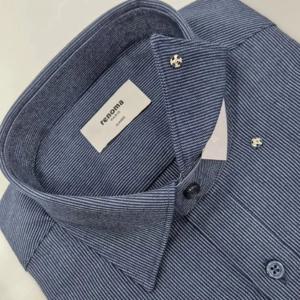 [레노마셔츠]일반핏/ 변형 투톤 스트라이프 긴소매 셔츠 RPFSG14