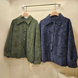 스테파니 HC07 포켓 또또 스웨이드 자켓 A25JK5416