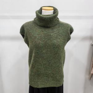 [밸리걸]터틀넥 민소매 니트 (612460)