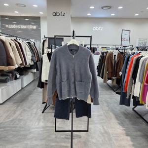 [ab.f.z]ABZ4HY32/아웃 포켓 지퍼 숏 가디건_IC