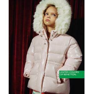 [베네통키즈]25FW 미들 후드 퍼 덕 다운 QADJ05561