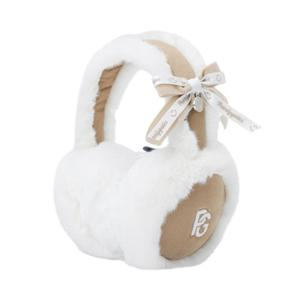 [파리게이츠] (521E4AC012)여성 스마일 심볼 리본 퍼 이어워머